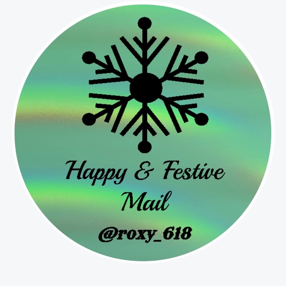50 Custom Festive QR Personalized & Thank You Stickers NWT - Picture 5 of 6